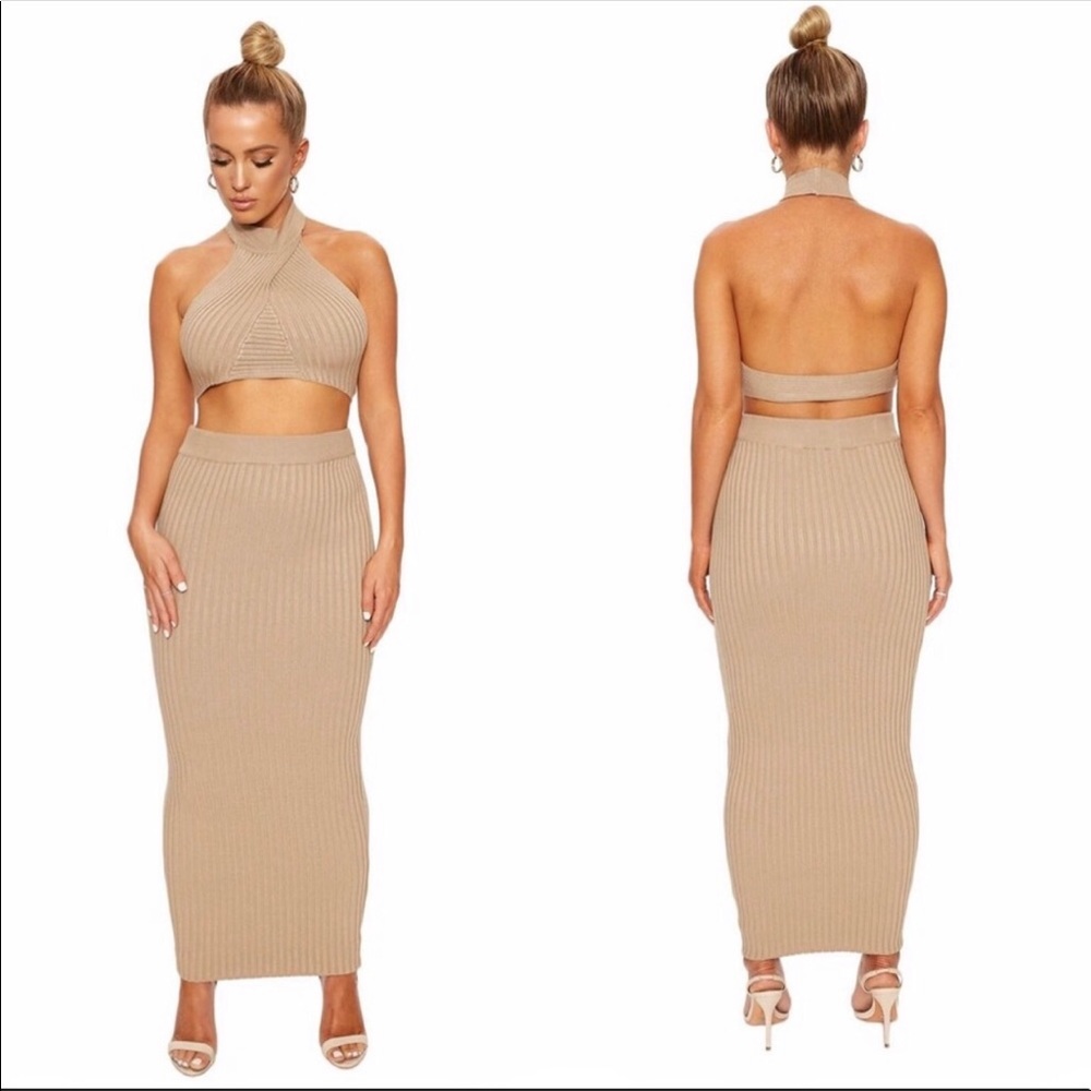 DOIN’ KNIT RIGHT TAUPE SET